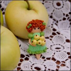 Брошь из полимерной глины